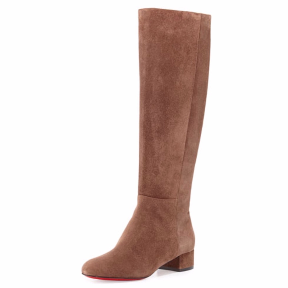 New Christian Louboutin Liliboots Brown Suede 37